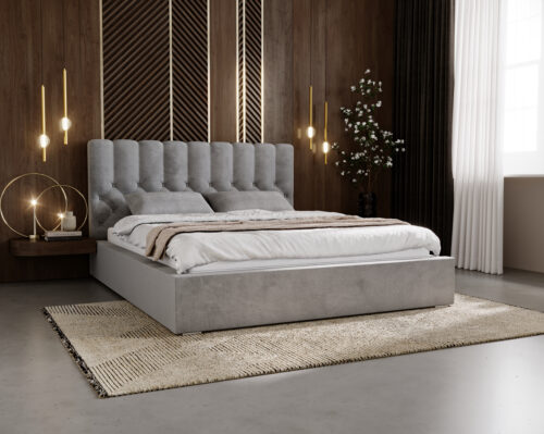 Łóżko chesterfield z pojemnikiem Roma 140x200