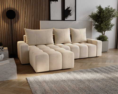Narożnik z funkcją spania Boho L nowoczesny design