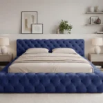 Lozko-tapicerowane-z-pojemnikiem-i-stelazem-metalowym-winston-granatowy4