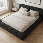 Lozko-tapicerowane-z-pojemnikiem-na-posciel-dream-czarne