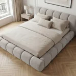 Lozko-tapicerowane-z-pojemnikiem-na-posciel-dream-jasnoszare