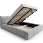 Lozko-tapicerowane-z-pojemnikiem-na-posciel-stelazem-verso-jasnoszary