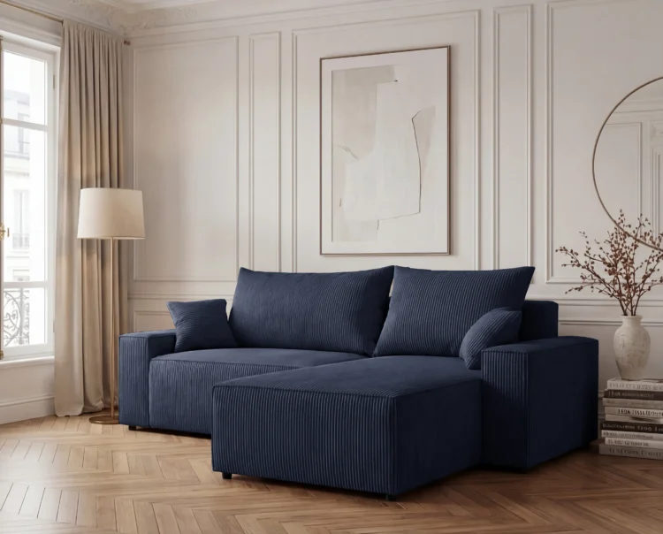 Naroznik-L-z-funkcja-spania-i-pojemnikiem-Cord-sztruks-granatowy5