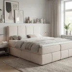 lozko-kontynentalne-z-dwoma-pojemnikami-na-posciel-i-materacem-Venice-bezowy