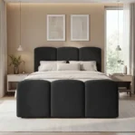 lozko-kontynentalne-z-pojemnikami-na-posciel-i-materacem-Cleo-czarny1