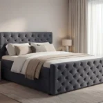 lozko-kontynentalne-z-pojemnikami-na-posciel-i-materacem-Manchester-pikowane-antracyt