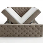 lozko-kontynentalne-z-pojemnikami-na-posciel-i-materacem-Manchester-pikowane-brazowy2