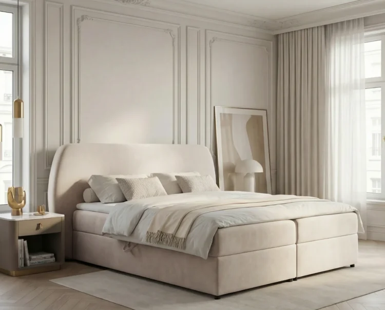 Lozko-kontynentalne-z-pojemnikiem-na-posciel-i-materacem-Bloom-bezowy1