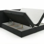 Lozko-kontynentalne-z-pojemnikiem-na-posciel-i-materacem-Bloom-czarny