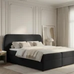 Lozko-kontynentalne-z-pojemnikiem-na-posciel-i-materacem-Bloom-czarny1