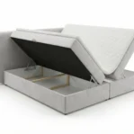 Lozko-kontynentalne-z-pojemnikiem-na-posciel-i-materacem-Bloom-jasnoszary