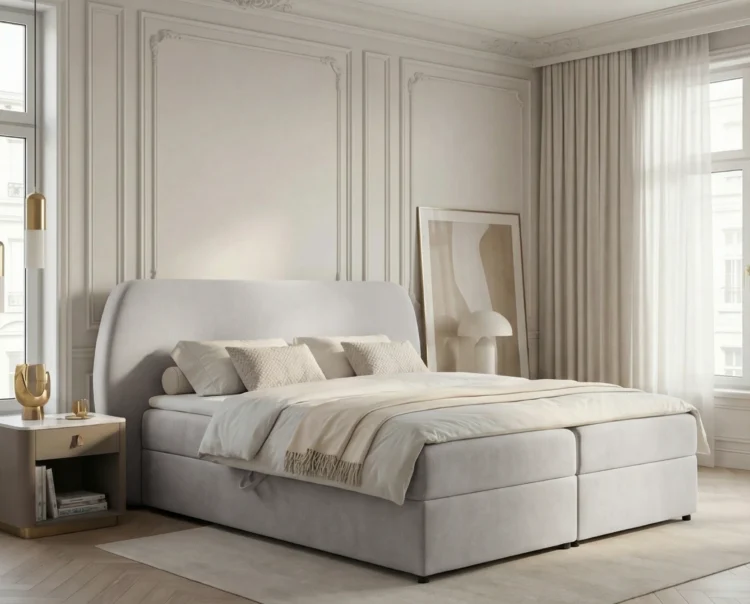 Lozko-kontynentalne-z-pojemnikiem-na-posciel-i-materacem-Bloom-jasnoszary1