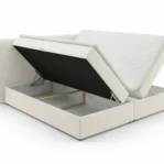 Lozko-kontynentalne-z-pojemnikiem-na-posciel-i-materacem-Bloom-kremowy