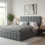 Lozko-tapicerowane-z-pojemnikiem-i-stelazem-metalowym-Porto-ciemnoszary5