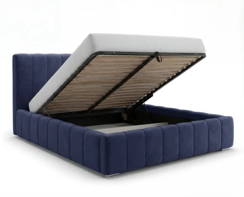 Lozko-tapicerowane-z-pojemnikiem-i-stelazem-metalowym-Porto-granatowy1