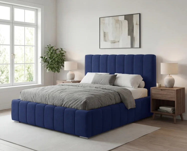 Lozko-tapicerowane-z-pojemnikiem-i-stelazem-metalowym-Porto-granatowy5