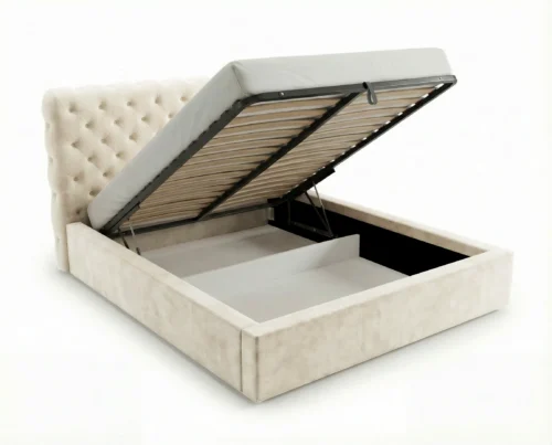 Lozko-tapicerowane-z-pojemnikiem-i-stelazem-pod-materac-pikowane-Apollo-bezowy4