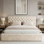 Lozko-tapicerowane-z-pojemnikiem-i-stelazem-pod-materac-pikowane-Apollo-bezowy5