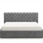 Lozko-tapicerowane-z-pojemnikiem-i-stelazem-pod-materac-pikowane-Apollo-ciemnoszary2