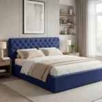 Lozko-tapicerowane-z-pojemnikiem-i-stelazem-pod-materac-pikowane-Apollo-granatowy3