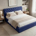 Lozko-tapicerowane-z-pojemnikiem-i-stelazem-pod-materac-pikowane-Apollo-granatowy6