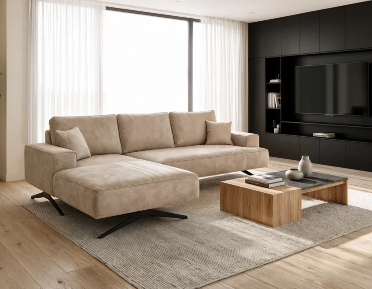 Sofa-narozna-bez-funkcji-spania-na-wysokich-nogach-capitol-bezowy