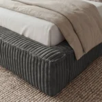 Lozko-tapicerowane-w-tkaninie-sztruks-z-pojemnikiem-i-stelazem-Leo-antracyt5