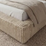 Lozko-tapicerowane-w-tkaninie-sztruks-z-pojemnikiem-i-stelazem-Leo-bezowy5