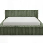 Lozko-tapicerowane-w-tkaninie-sztruks-z-pojemnikiem-i-stelazem-Leo-zielony1